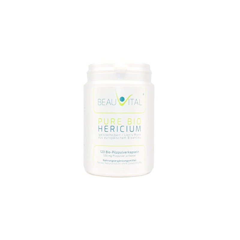 Pure Bio Hericium Erinaceus Capsules | Lions Mane 120 Capsules