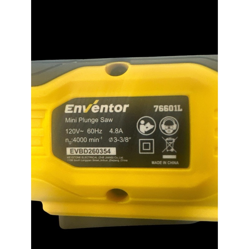 Enventor Mini Plunge Saw 4.8A Circular Laser 3-3/8'' Corded #76601L