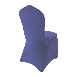 WELMATCH Purple Spandex Chair Covers - 50 PCS Wedding Banquet Events Party Universal Dining Decoration Stretch Elastic Chair Covers Good (Purple, 50)