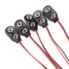 Yoodelife 9V Battery Clip Connector, 9 Volt Long Cable Connection