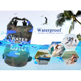 Idefair Waterproof Dry Bag, Floating Dry Backpack Beach Bag Lightweight Dry Sack for The Beach, Boating, Fishing, Kayaking, Swimming, Rafting,Camping 5L 10L 15L 20L 30L