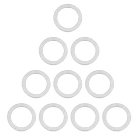X AUTOHAUX 10pcs M14 Silver Tone Oil Drain Plug Gaskets Replacement for Mazda 9956-41-400
