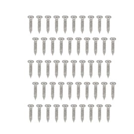 50 PCS 1.1cm Tuning Peg Tuning Key Screws Metal Guitar Tuners Tuning Pegs Machine Heads Guitar Tuner Mounting Screws for Electric/Acoustic Guitar Bass(Silver)