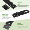 Padlock Hasp 4 Inch 2 Sets Stainless Steel Hasp and