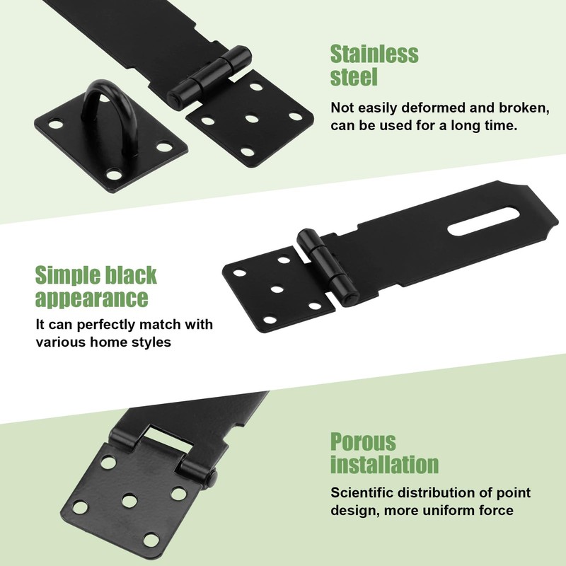 Padlock Hasp 4 Inch 2 Sets Stainless Steel Hasp and