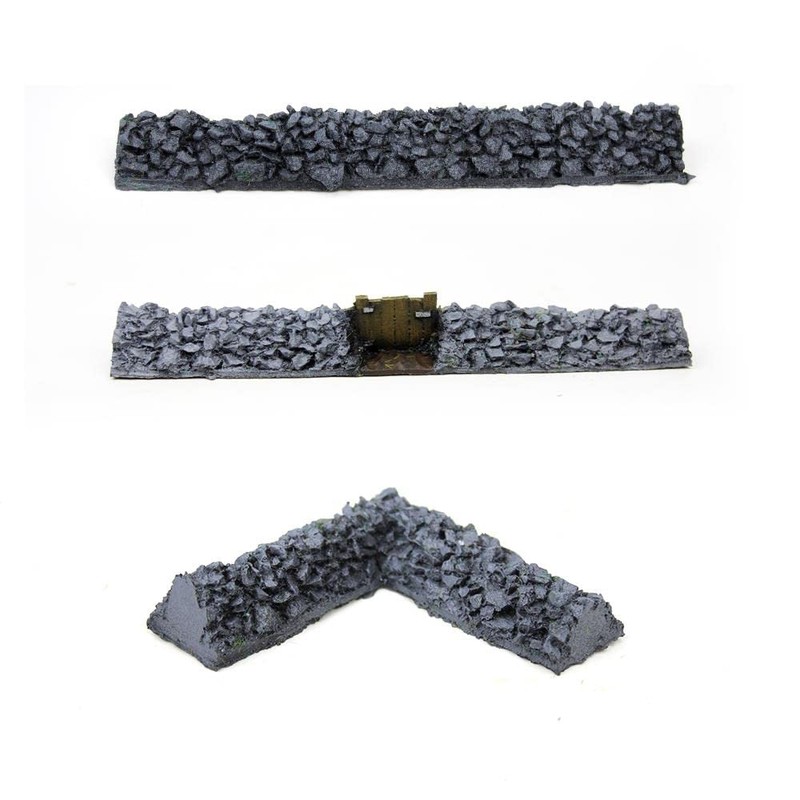 War World Gaming Rock Wall Corner Part | Painted x