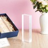 Yousoontic 2 Pcs Clear Acrylic Blocks for Display Blank Name