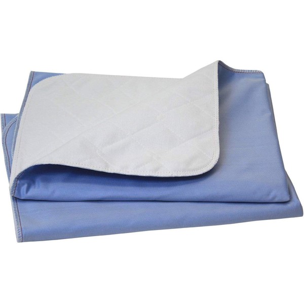 100% Cotton Big Size Washable Bed Pad / XXL Incontinence Underpad - 36 X 72 - Mattress Protector - Blue