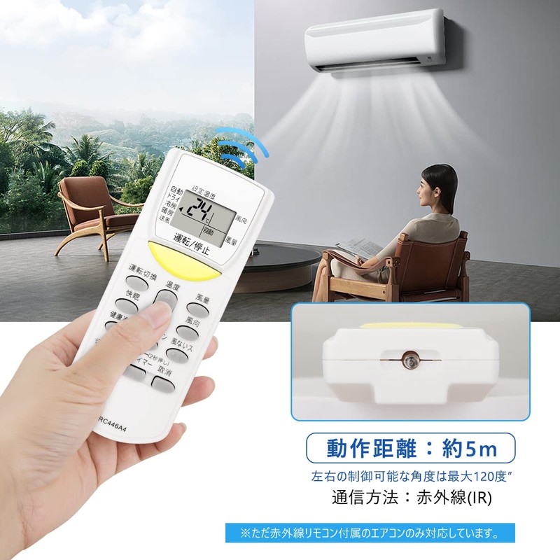ZdalaMit F36LTES-W Replacement Remote Control for Daikin Air Conditioner Remote