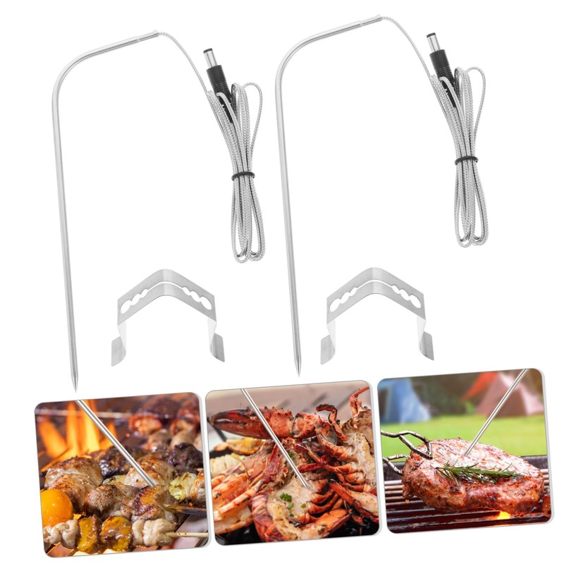 MAGICLULU 1set Barbecue Meat Thermometer Probe Replacement for Accurate Cooking