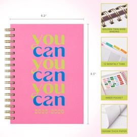 &And Per Se Student Planner 2025-2026, Academic Planner July 2025 - June 2026, 8.5" × 6.2", Weekly & Monthly Lesson Plan for Students with Colorful Tabs & Stickers (Smart Letter)
