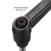 sourcing map Adjustable Clamping Lever Handle M6 x 35mm Metric