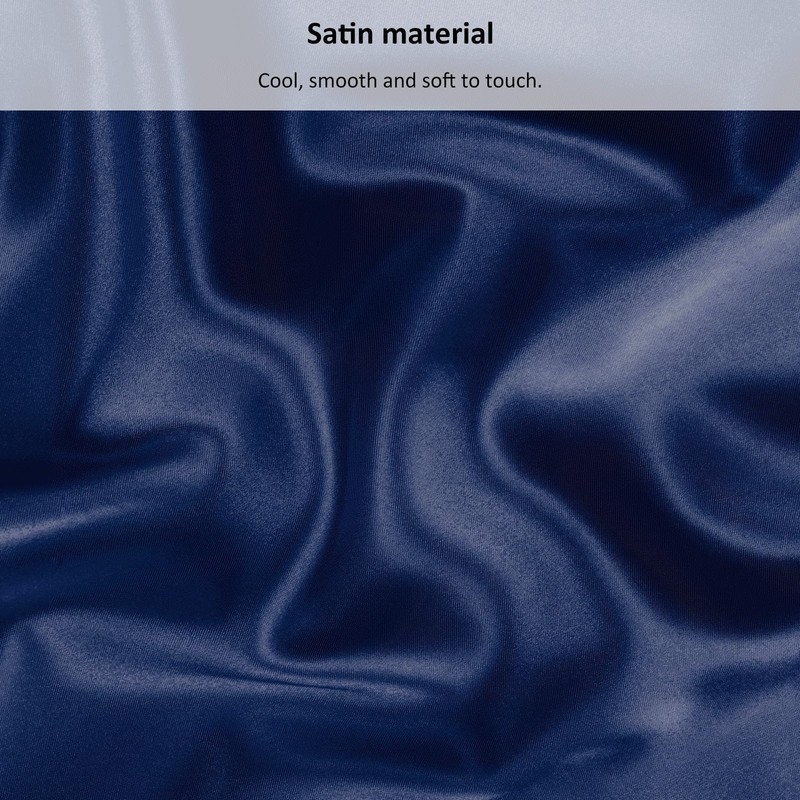 Lirex Satin Fitted Sheet, Luxurious Silky Smooth Polyester Bedding Soft