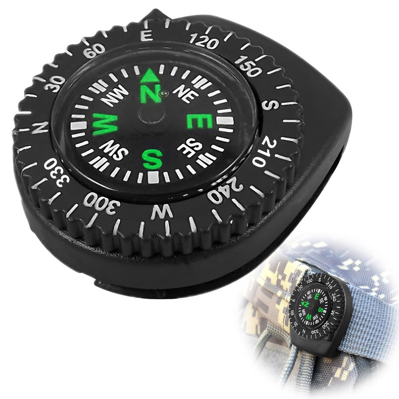 Compass Clipper Orienteering Compass for Watchband Mini Navigation Comapss Northern