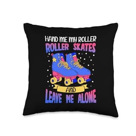 Roller Derby Pads Roller Skates for Adults Gear Skating Roller Derby Player Throw Pillow, 16x16, Multicolor