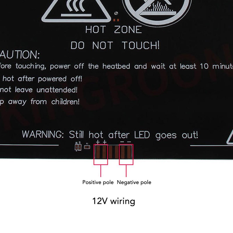 3D Printer Heated Bed 220x220mm 3mm Thick Aluminum Hot Bed