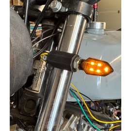 2taktshop Set of 2 indicator holders front LED indicator M8 - Simson S50, S51, S70