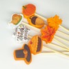 200PCS Thanksgiving Wooden Cocktail Picks Cupcake Toppers – Turkey Day