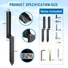 2 Pcs Fence Post Repair, Heavy Duty Fence Post Kit