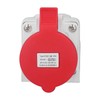 Industrial Connector Socket 32A 3P+N+E IP44 Waterproof Dustproof Surface Mounted