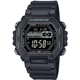 Casio Collection Men's Digital Watch Black MWD-110HB-1BVEF Resin Case and Strap