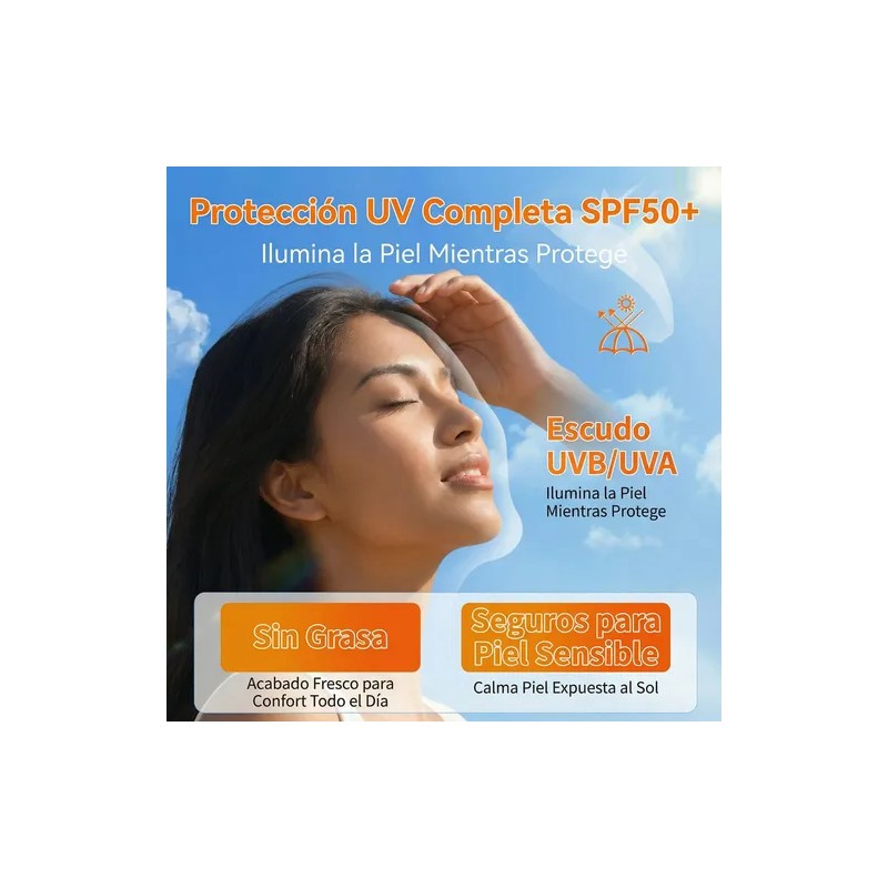 Base De Maquillaje Protectora Spf50 Con Color 30g