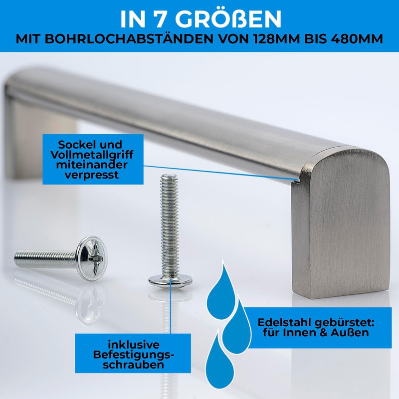 Furniture Handles Stainless Steel Oval Kitchen Handles Handles BA 160