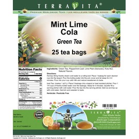 Mint Lime Cola Green Tea (25 tea bags, ZIN: 544180) - 3 Pack