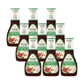 Ken's Steak House Fat Free Raspberry Pecan Dressing 9 Fl Oz (Pack of 9)