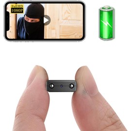 Battery Smallest Wireless WiFi Camera,HD1080P Spy Cameras for Home Security,Smart Baby Monitor Camera for Home Security with Night Vision,Motion Detection,Cloud Storage for Security with iOS Android