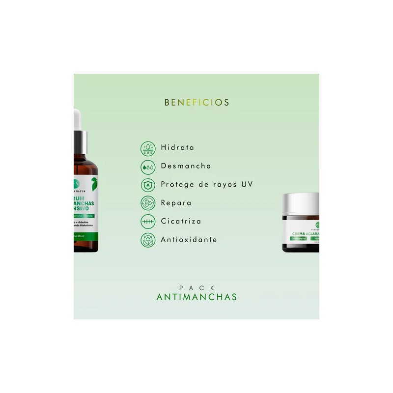 Pack Anti Manchas Aclarante Intensivo Reparador Facial 2u Todos