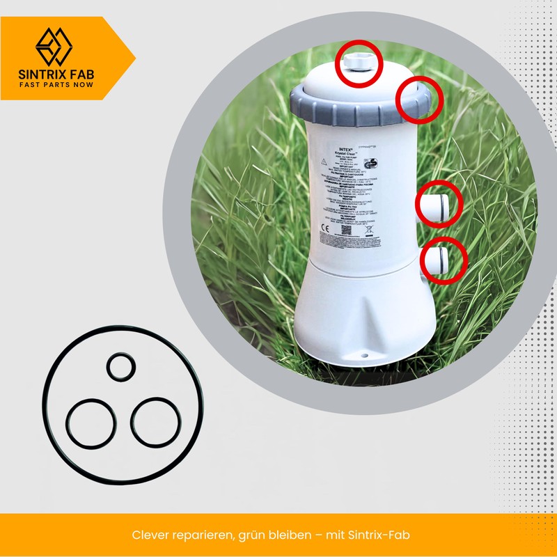 Sintrix Fab Seal Set Compatible with Intex Krystal Clear 604/604G