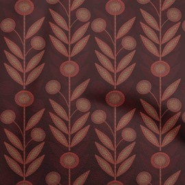 oneOone Velvet Red Fabric Dotted Floral Quilting Supplies Print Sewing Fabric by The Yard 58 Inch Wide