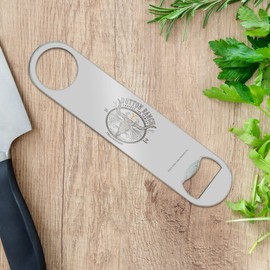 Yellowstone TV Show Badge Stainless Steel Vinyl Covered Flat Bartender Speed Bar Bottle Opener