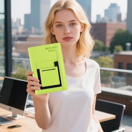 2025-2026 Academic Diary 2025-2026 A5 Page a Day July 2025 to June 2026 Academic Mid Year Planner with Colorful Monthly Tab, Front/Inner Pocket, Elastic