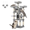 Feandrea 67 Inches Multi-Level Cat Tree for Large Cats, with