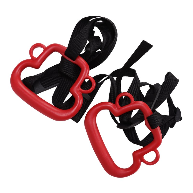 2Pcs Kids Gymnastic Rings Monkey Shape Load Bearing 150KG Ergonomic
