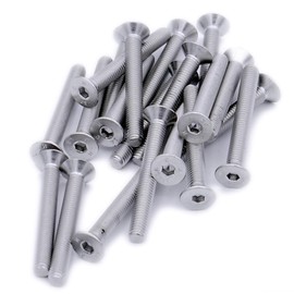 M4 (4mm x 10mm) Hex Socket Countersunk Machine Screw (Bolt) - Stainless Steel (A2) (Pack of 20)