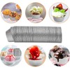 100 pcs Foil Cups,Silver Foil Baking Cups Muffin Liners for