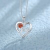 YL Mama Necklace 925 Sterling Silver Cut 12 Birthstones Cubic