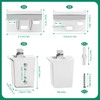 6 Piece Cabinet Hanger Set Wall Cabinet Holder Adjustable Hanging