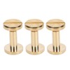 50 Set Binding Rivet Round Flat Head Brass Slot Screw
