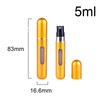 5ML and 8ML Refillable Perfume Bottle Spray For Traveling Canister