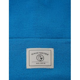 SCHIETWETTER Accessory Unisex Knitted Captain Hook Beanie Fine Knit Winter Hat for Women Men Plain, azuro