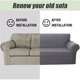 Unbranded Seimirity Stretch Sofa Slipcover 3/4 Seat Couch Cover Furniture Protector USA
