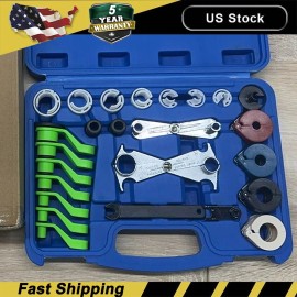 Gearzaar 25pc Transmission Air Con Air Conditioning Fuel Line Disconnect Removal Tool Kit