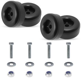 4-Pack Universal Heavy Duty Rubber Anti-Vibration Feet (1x2.5 Inches, Black)- Anti Vibration Pads for Pressure Washers, Generators, Air Compressors, Amplifiers & More - Shock Absorbing Stabilizer Pads