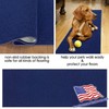 Custom Size Blue Solid Plain Rubber Backed Non-Slip Hallway Stair