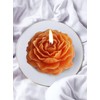 Peony Flower Shaped Candle with Scent, Soy Wax Blend Aromatherapy