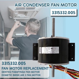 Dometic Atwood 3315332.005 Brisk AIR 2 genteq F48AF70A61 Duo-Therm II Fan Motor, OEM Replacement 1/5 HP, 115V, 3.3A, 1585RPM, 3 Speed - Year Warranty